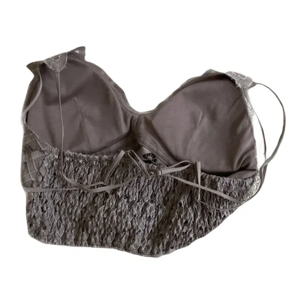 WISHLIST Lace Bralette in Taupe - Picture 4 of 6